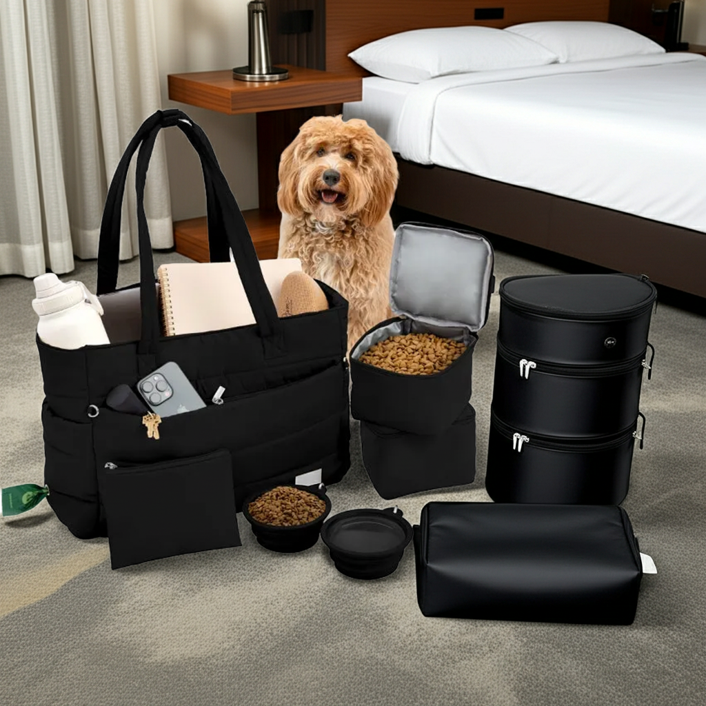 "Dog Mom Starter Kit"Dog Mom Starter Kit – Puffer Tote & Nose Butter Bundle | Barbra Jean's