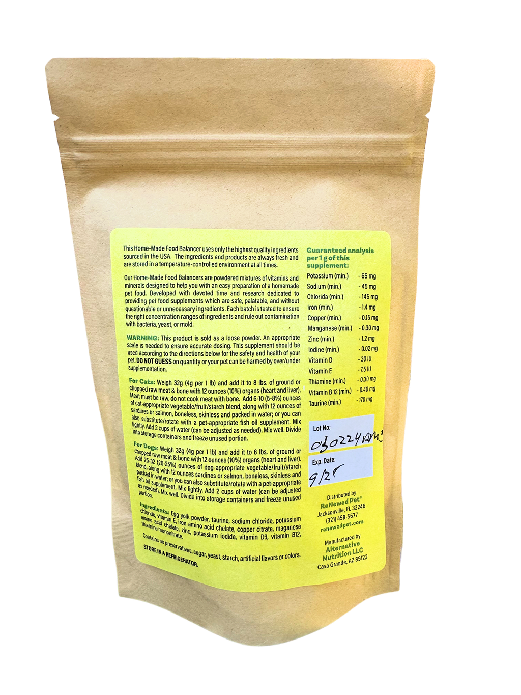 PET FOOD SUPPLEMENT