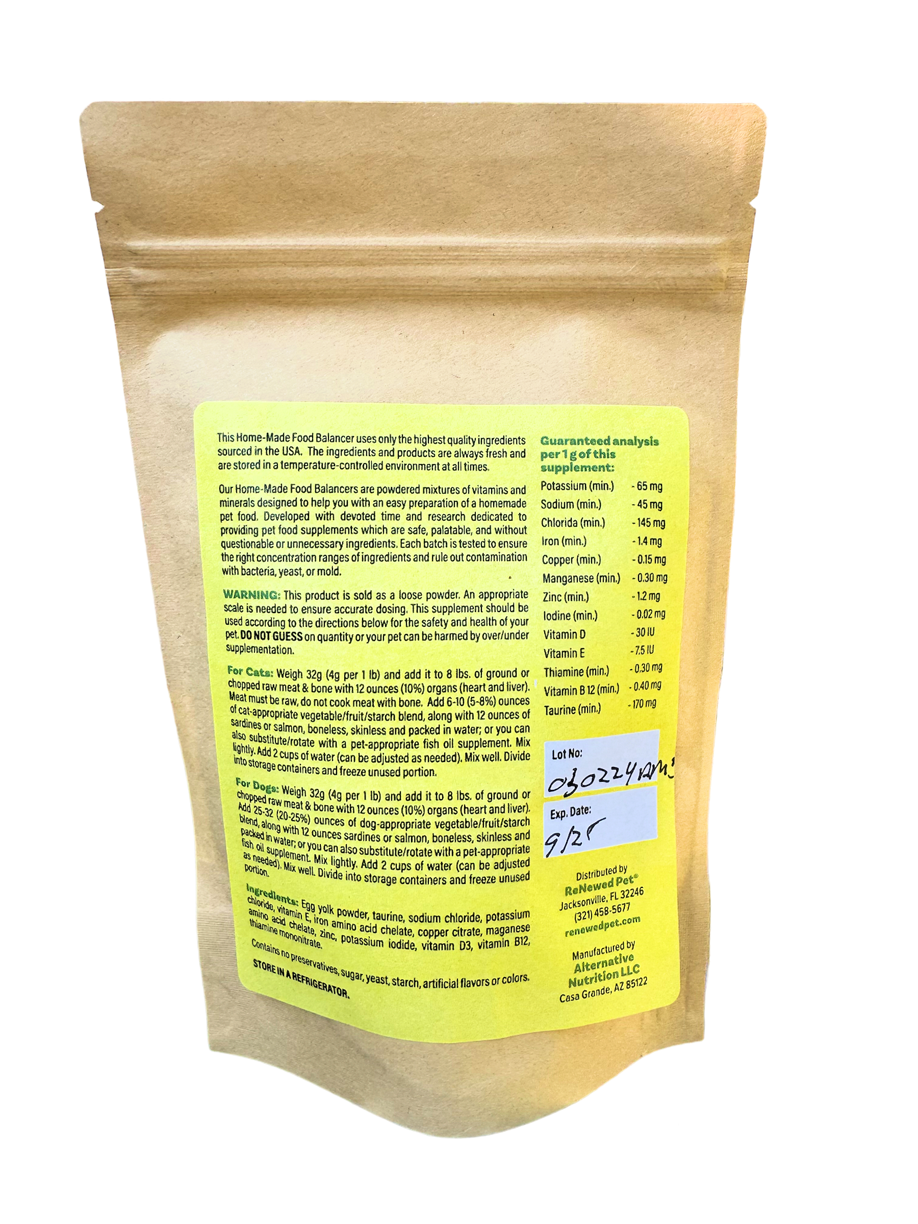 PET FOOD SUPPLEMENT